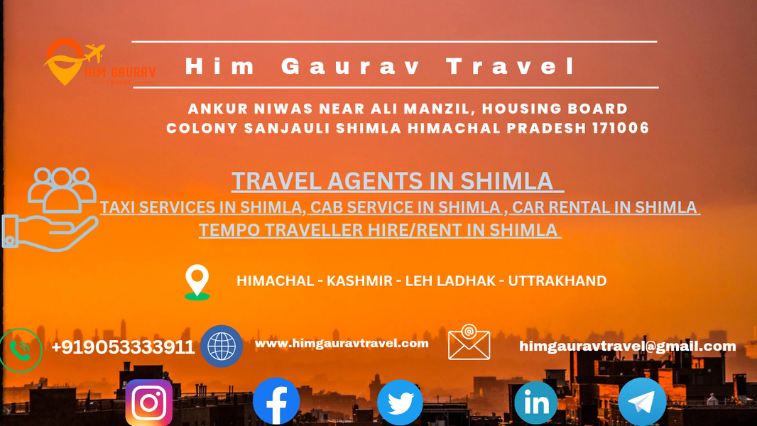 Cover photo of 𝗛𝗶𝗺 𝗚𝗮𝘂𝗿𝗮𝘃 𝗧𝗿𝗮𝘃𝗲𝗹 - Shimla Taxi service| Taxi service in Shimla| Shimla cab service| Tempo Traveller in Shimla